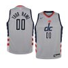 youth washington wizards custom gray city jersey