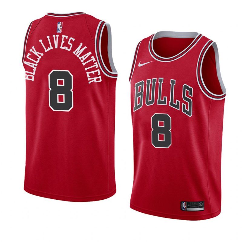 zach lavine jersey icon red black lives matter