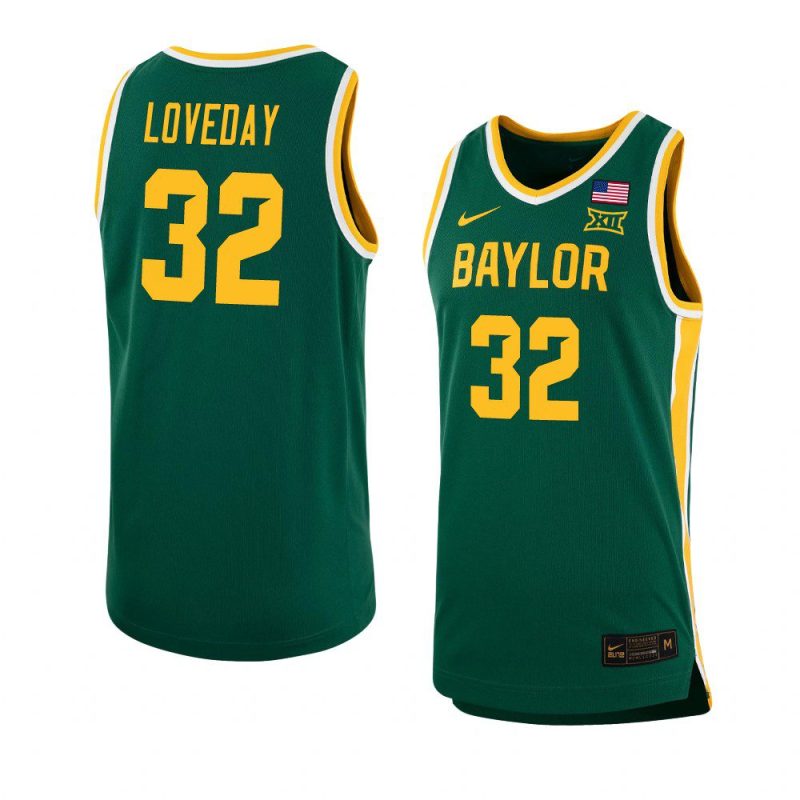 zach loveday basketball jersey replica green