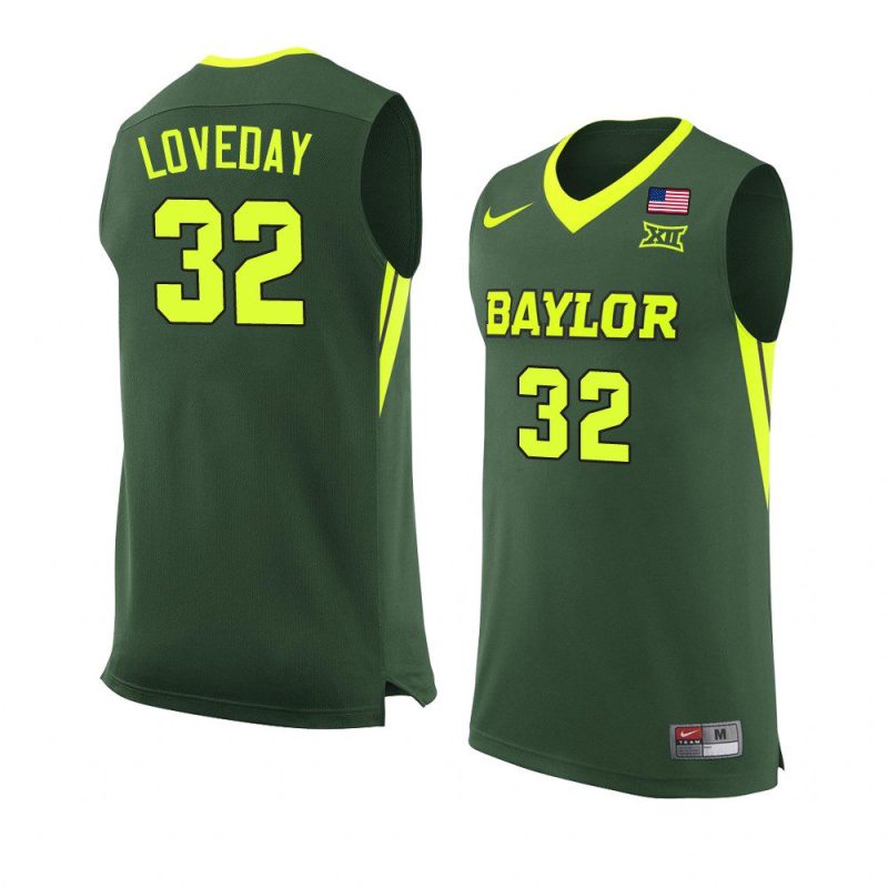 zach loveday replica jersey college basketball green