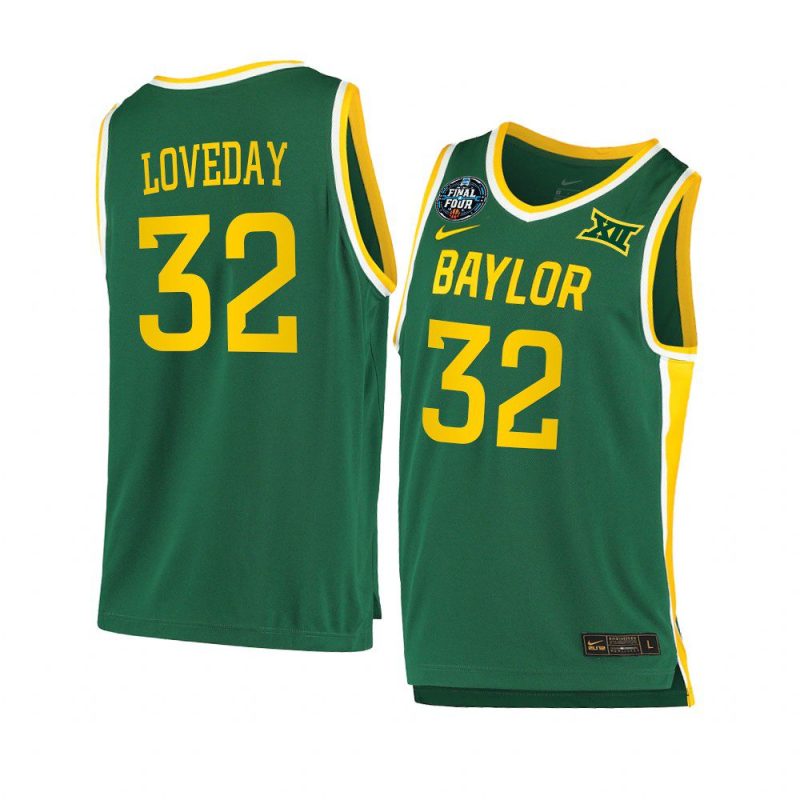 zach loveday replica jersey march madness final four green