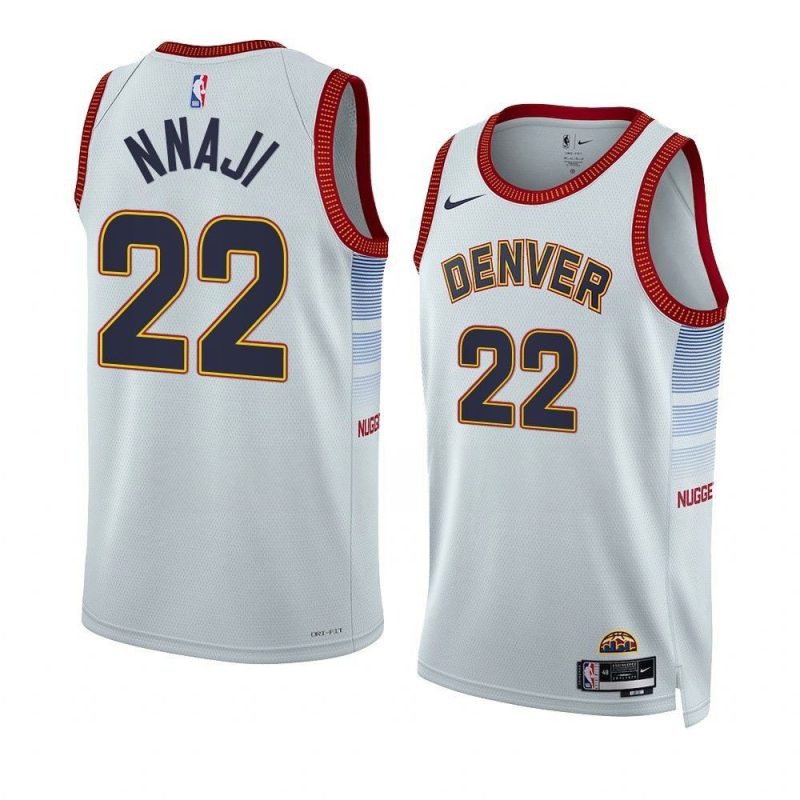 zeke nnaji white city edition jersey 1