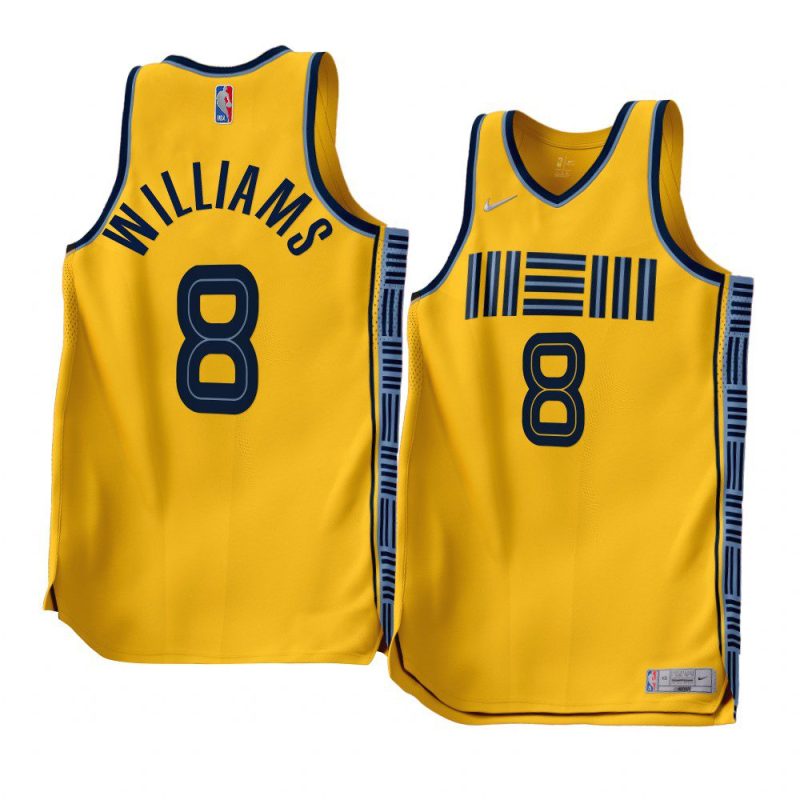 ziaire williams grizzliesjersey 2022 23earned edition gold