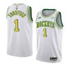 amen thompson rockets classic edition white 2023 nba draft jersey