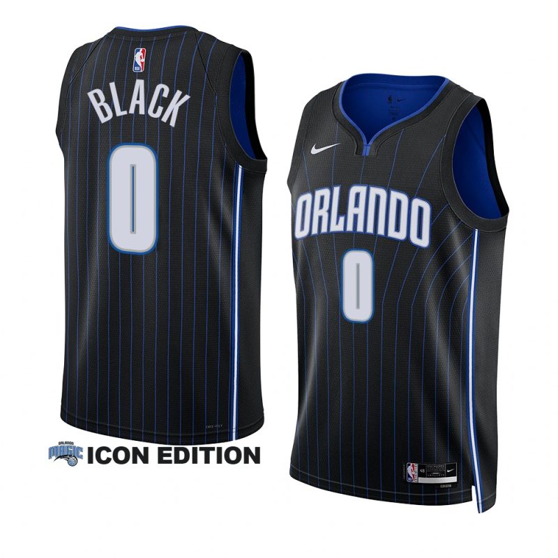 anthony black magic icon edition black 2023 nba draft jersey