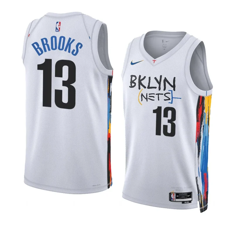 armoni brooks netsjersey 2022 23city edition whiteswingman