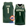 australia basketball 2023 fiba world cup dante exum green replica jersey