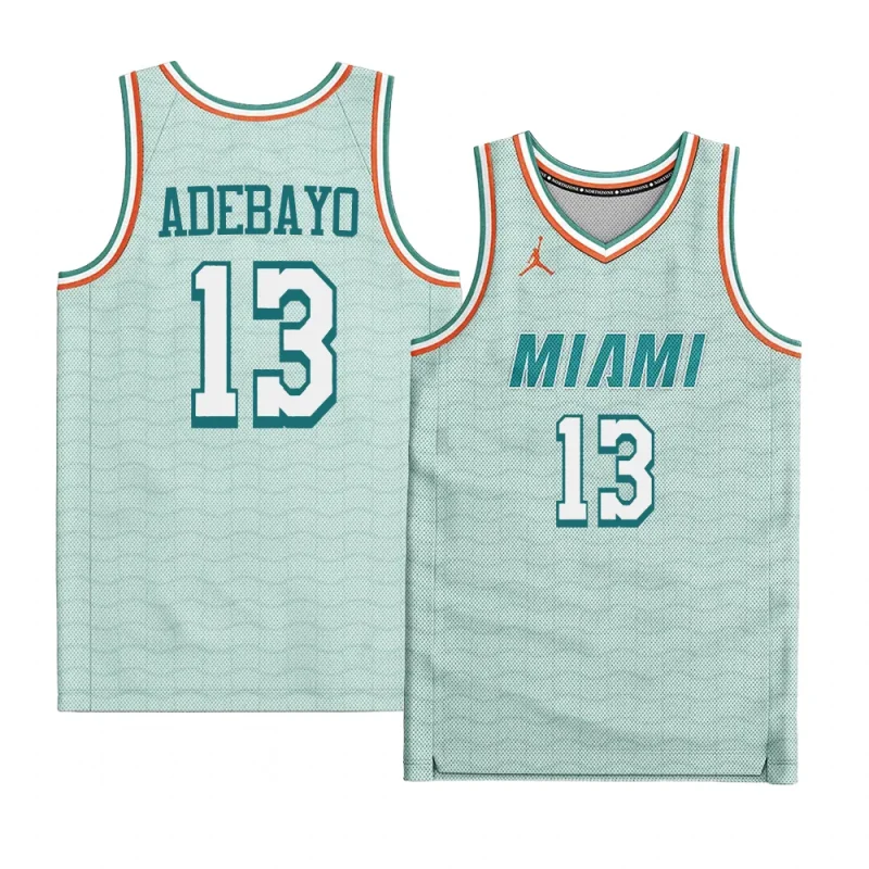 bam adebayo heat customized design greenjersey green