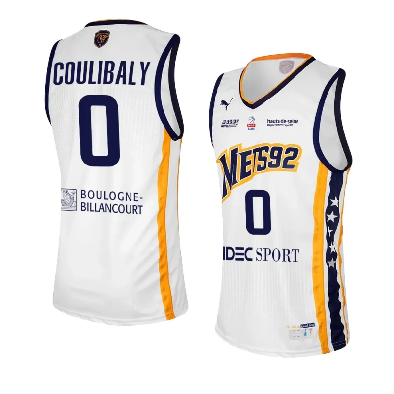 bilal coulibaly metropolitans 92 2023 nba draft whitejersey