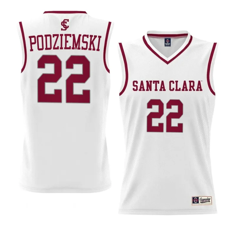 brandin podziemski santa clara college basketball blackjersey 2023 nba draft