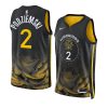 brandin podziemski warriors city edition black 2023 nba draft jersey