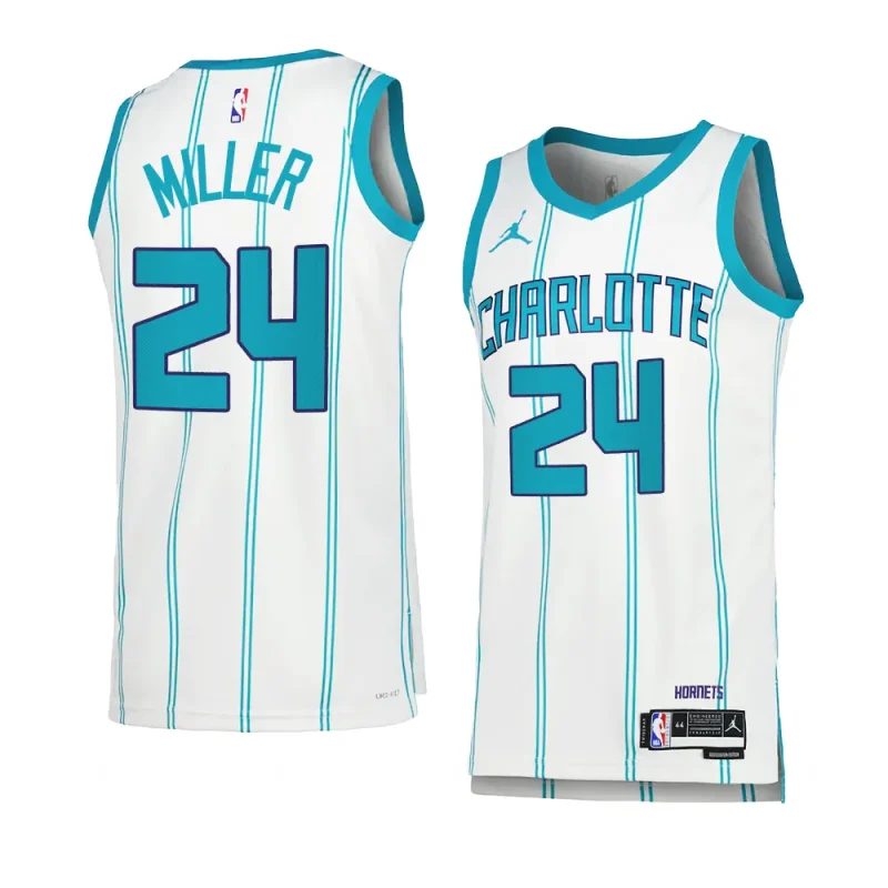 brandon miller hornetsjersey 2023 nba draft whiteassociation edition