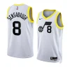 brice sensabaugh jazzjersey 2022 2023association edition white2023 nba draft