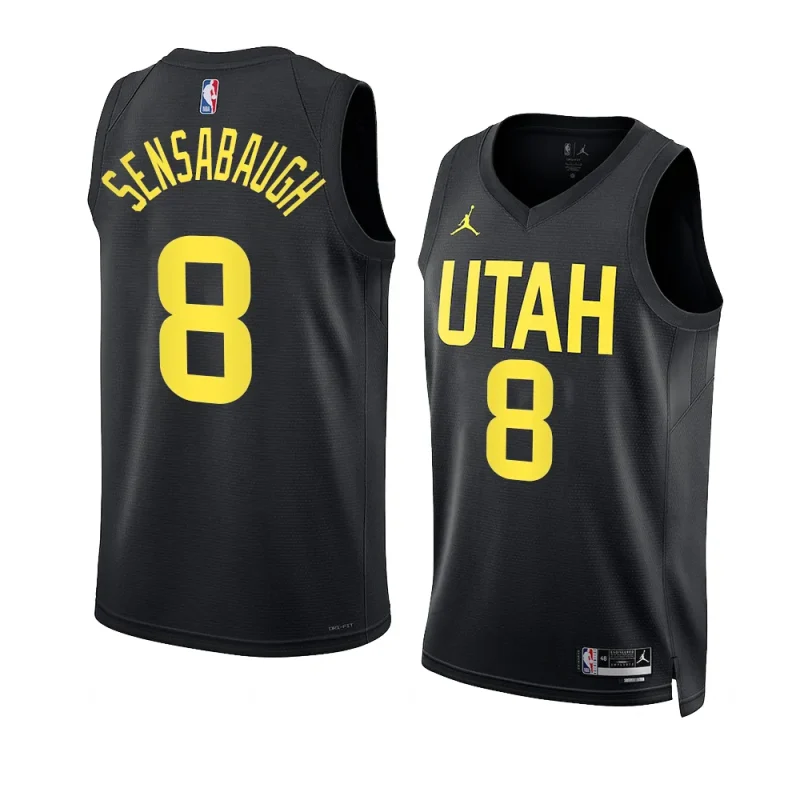 brice sensabaugh jazzjersey 2022 2023statement edition black2023 nba draft