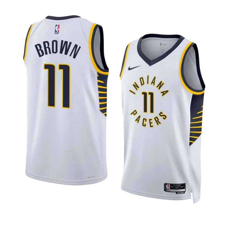 bruce brown pacersjersey 2022 2023association edition whiteswingman