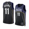 bruce brown pacersjersey 2022 2023city edition blackswingman