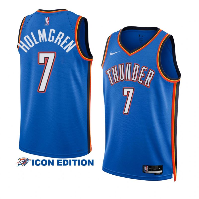 chet holmgren thunderjersey 2022 23icon edition blueswingman