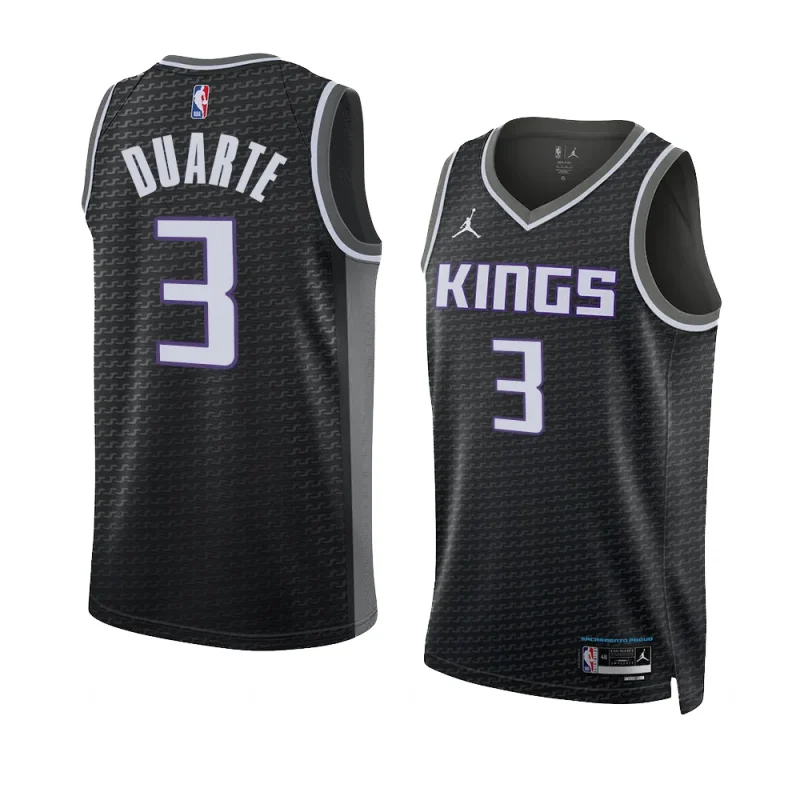 chris duarte kingsjersey 2022 2023statement edition blackswingman