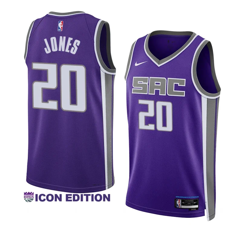 colby jones men 2023 nba draft jersey icon edition purple