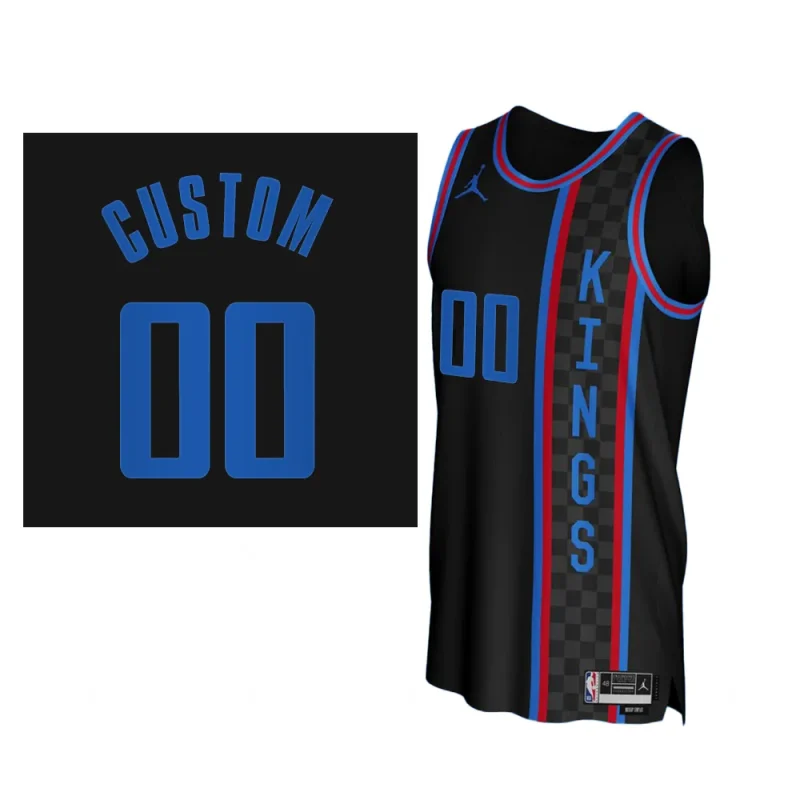 custom kings crossover series basketballjersey black