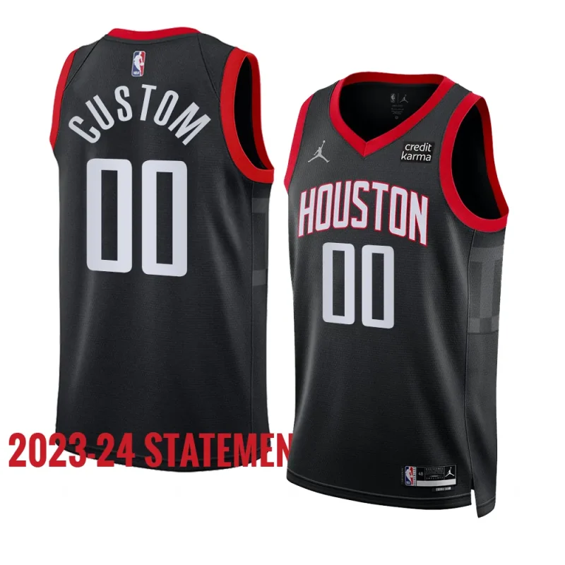 custom rocketsjersey 2023 24statement edition blackswingman