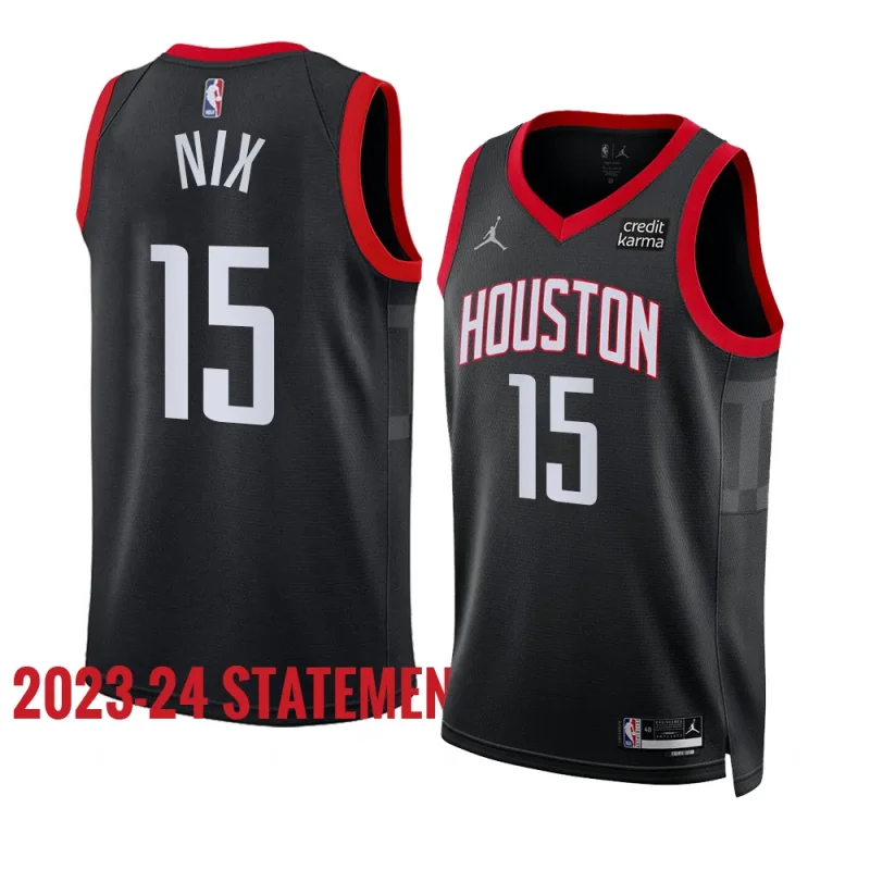 daishen nix rocketsjersey 2023 24statement edition blackswingman