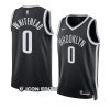 dariq whitehead nets icon edition black 2023 nba draft jersey