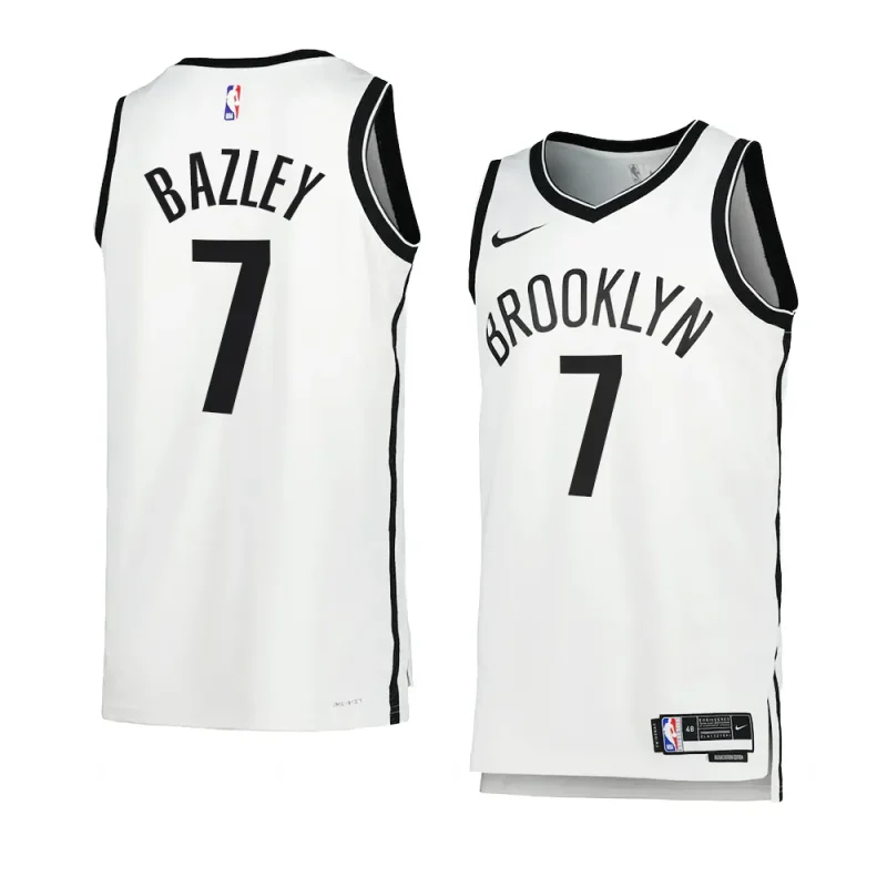 darius bazley men swingman jersey association edition white