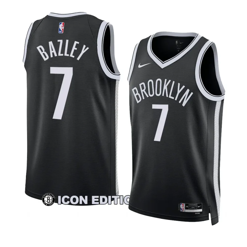 darius bazley men swingman jersey icon edition black