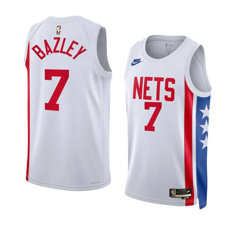 darius bazley netsjersey 2022 23classic edition whiteswingman