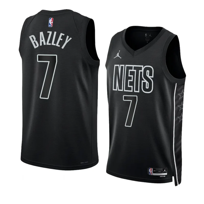 darius bazley netsjersey 2022 23statement edition blackswingman