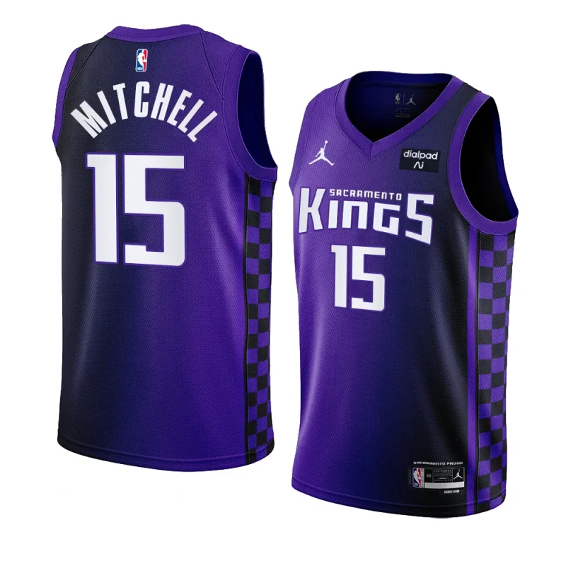 davion mitchell kingsjersey 2023 24statement edition purpleswingman