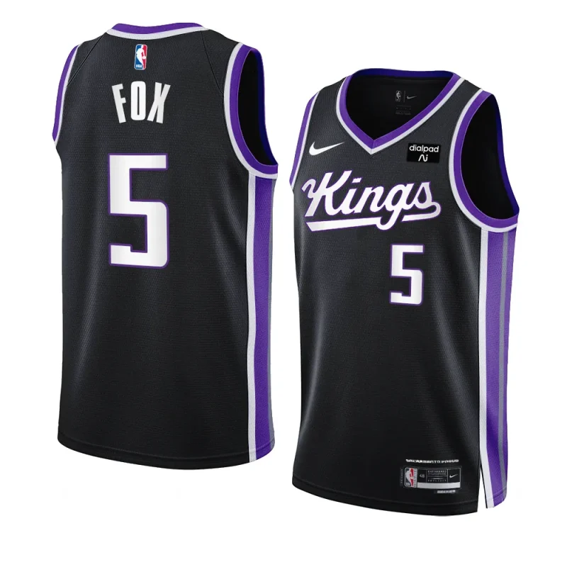 de'aaron fox kingsjersey 2023 24icon edition blackswingman