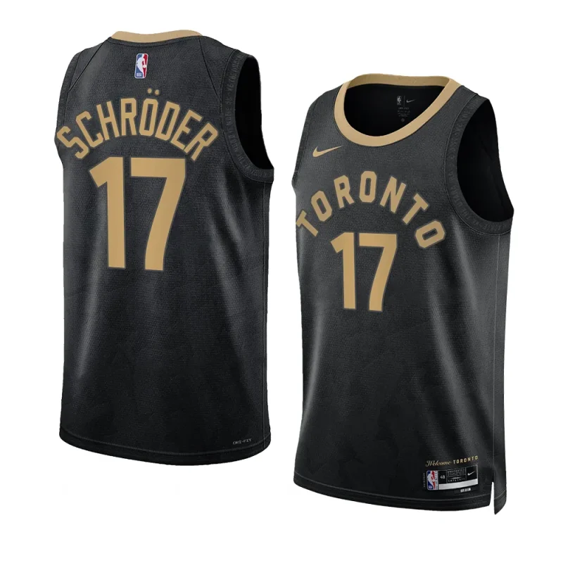 dennis schroder raptorsjersey 2022 2023city edition blackswingman