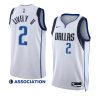 dereck lively ii mavericks association edition white 2023 nba draft jersey