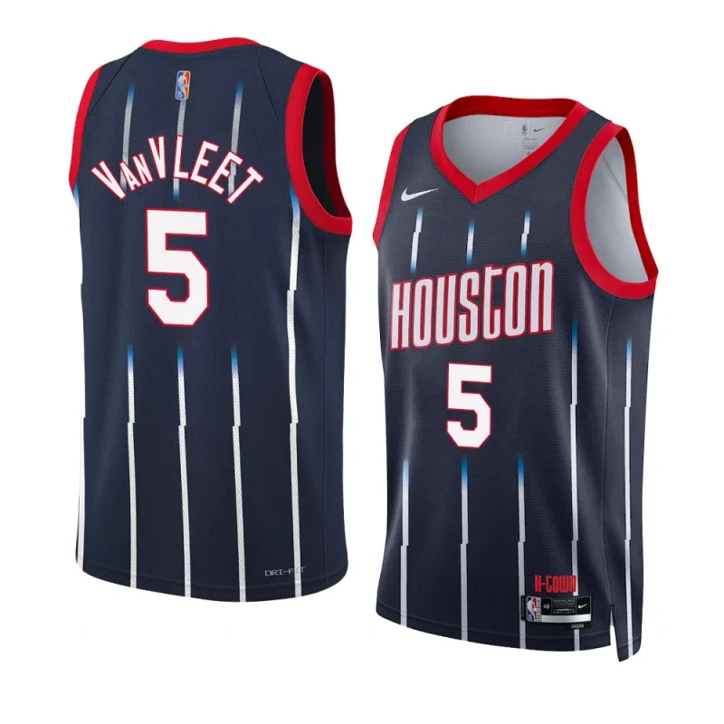 fred vanvleet rocketsjersey 2022 23city edition navyswingman