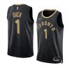 gradey dick raptors city edition black 2023 nba draft jersey