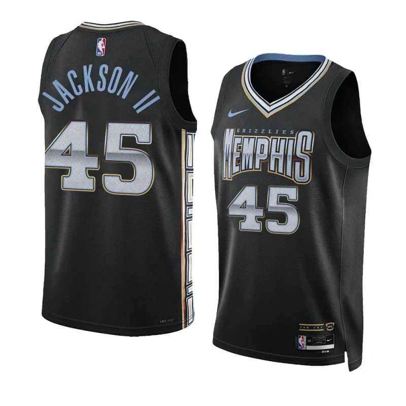 gregory jackson ii grizzliesjersey 2022 2023city edition blackswingman