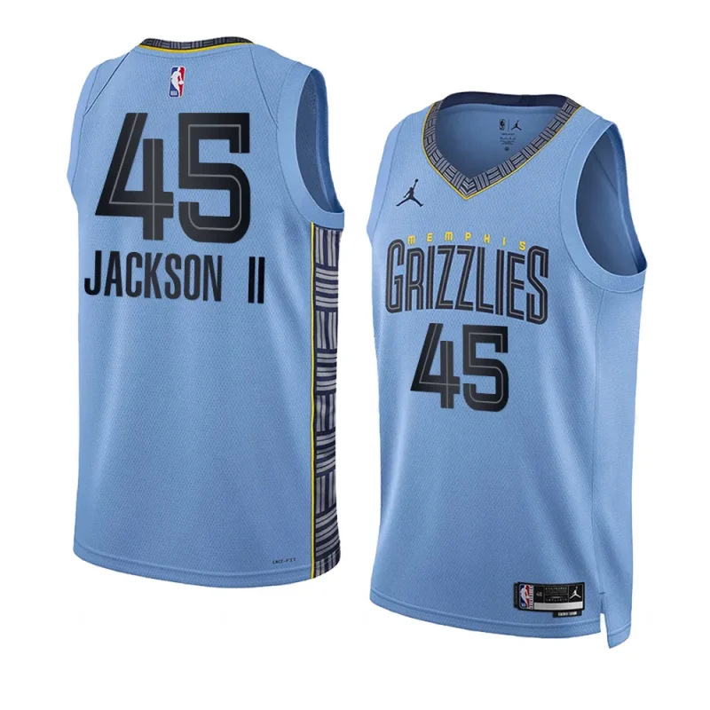 gregory jackson ii grizzliesjersey 2022 2023statement edition blueswingman