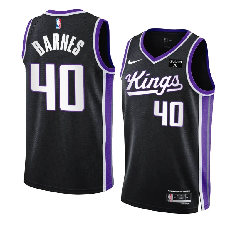 harrison barnes kingsjersey 2023 24icon edition blackswingman