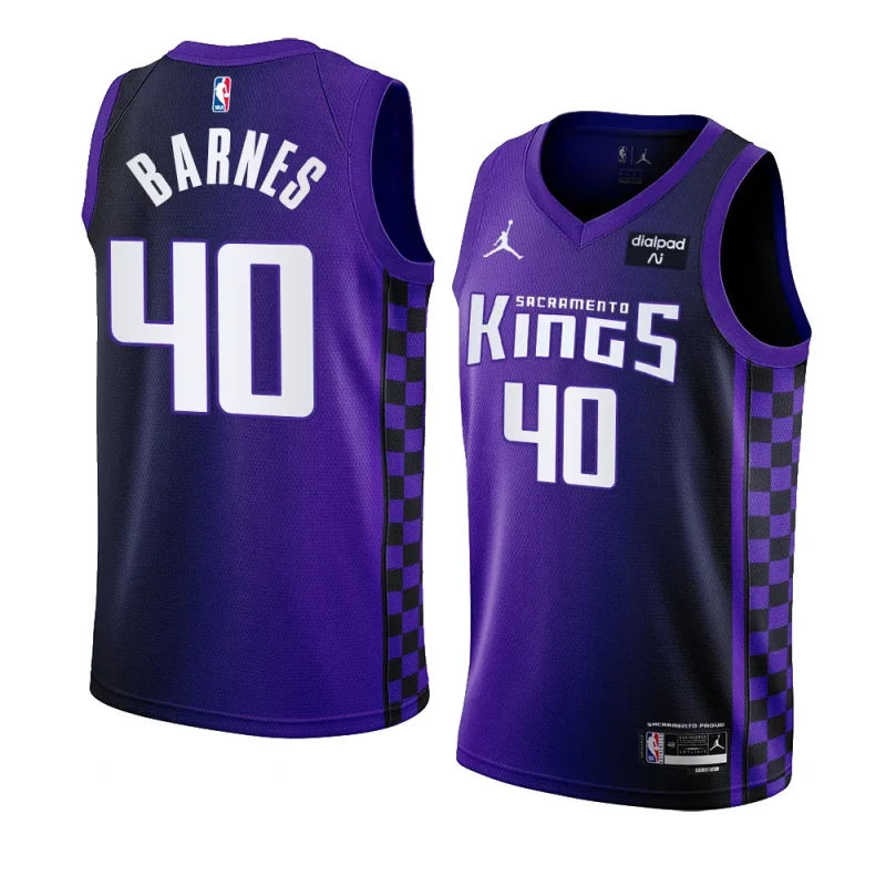 harrison barnes kingsjersey 2023 24statement edition purpleswingman