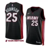 heat orlando robinson black 2022 23icon edition swingman jersey