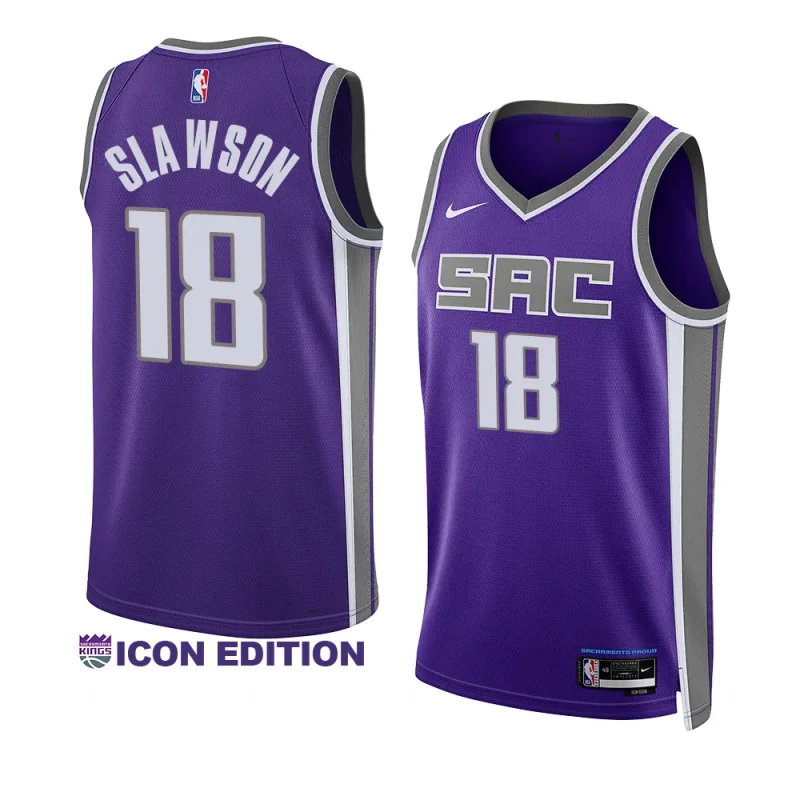 jalen slawson men 2023 nba draft jersey icon edition purple