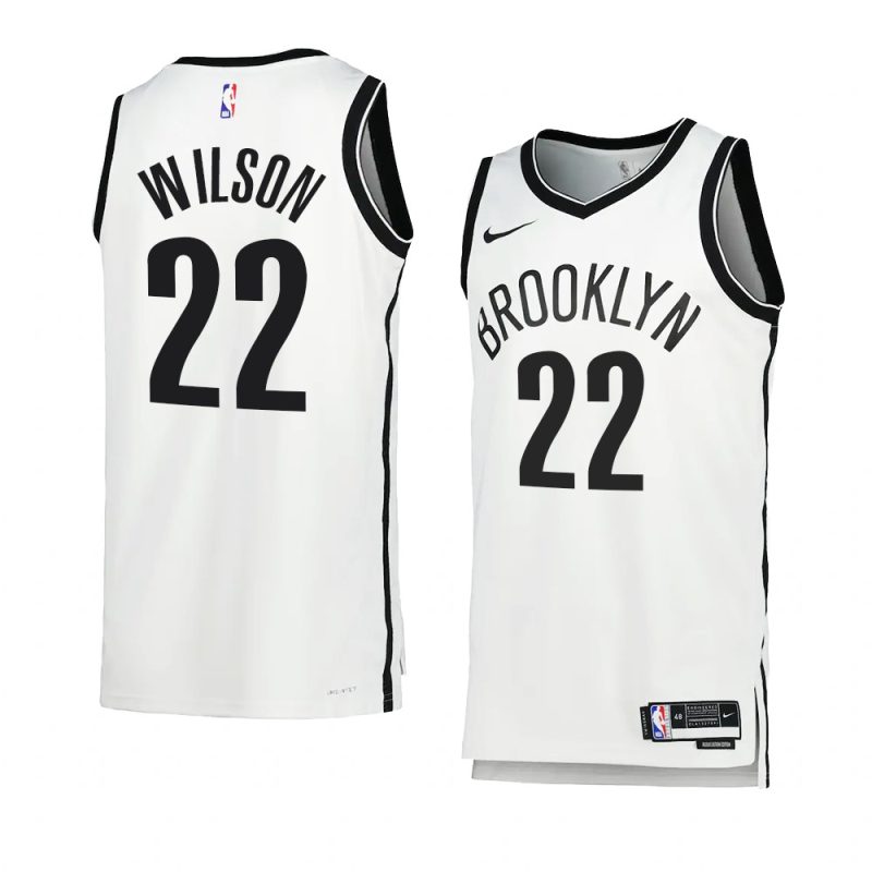 jalen wilson nets association edition white 2023 nba draft jersey