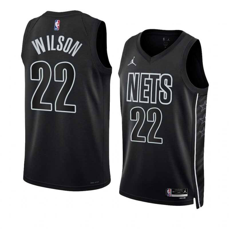 jalen wilson nets statement edition black 2023 nba draft jersey