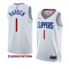 james harden la clippersjersey association edition whiteswingman