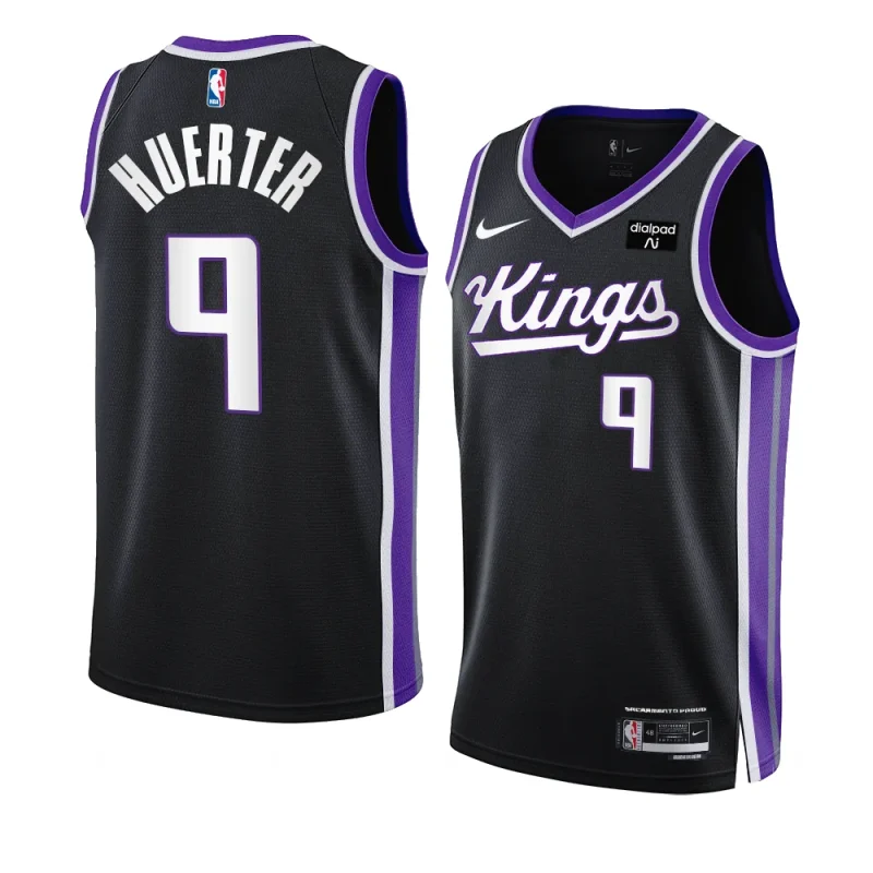 kevin huerter kingsjersey 2023 24icon edition blackswingman