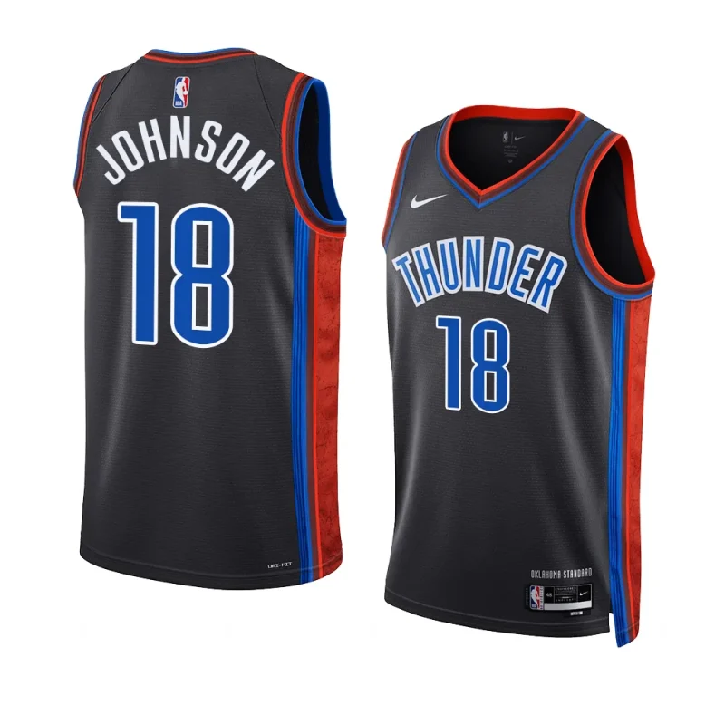 keyontae johnson thunderjersey 2022 2023city edition black2023 nba draft