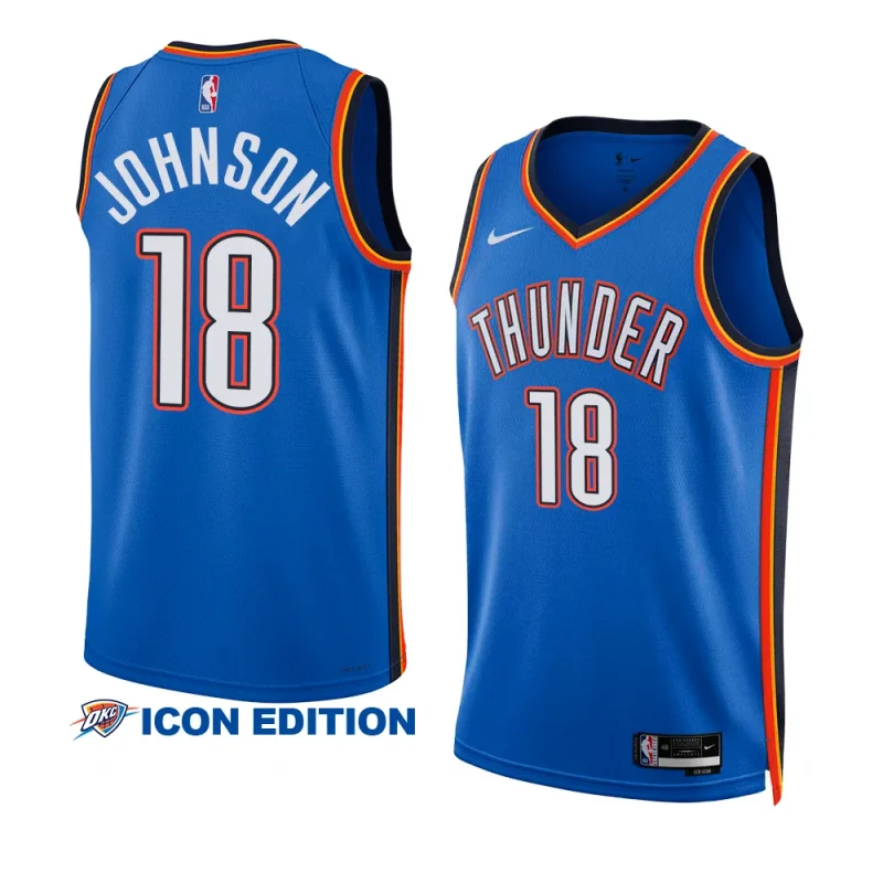 keyontae johnson thunderjersey 2022 2023icon edition blue2023 nba draft