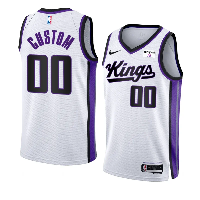 kings custom white 2023 24association edition swingman jersey